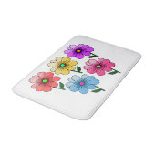 5 Blume Design Badematte (Schrägansicht)