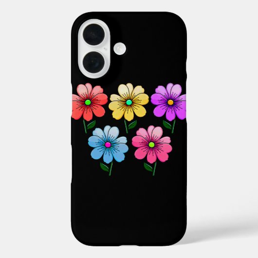5 Blume Design Case-Mate iPhone Hülle (Rückseite)