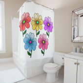 5 Blume Design Duschvorhang (Beispiel)