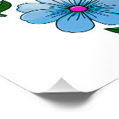 5 Blume Design Fotodruck (Ecke)