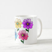 5 Blume Design Kaffeetasse (VorderseiteRechts)