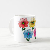 5 Blume Design Kaffeetasse (Vorderseite Links)