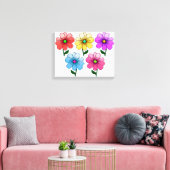 5 Blume Design Leinwanddruck (Insitu (Wohnzimmer))