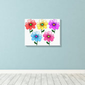 5 Blume Design Leinwanddruck (Insitu (Holzboden))