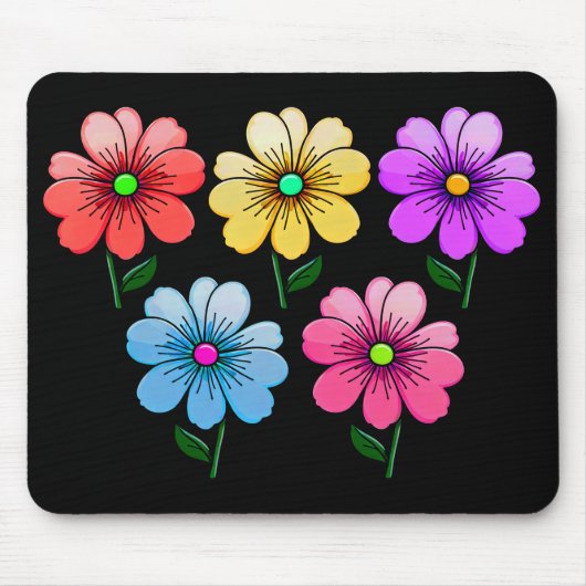 5 Blume Design Mousepad (Vorne)