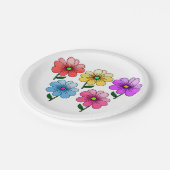 5 Blume Design Pappteller (Schrägansicht)