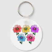 5 Blume Design Schlüsselanhänger (Rückseite)