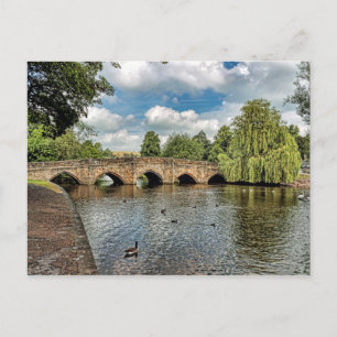 5 Bögen der Bakewell-Brücke Postkarte