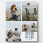 5 Boy Mama Custom Photo Collage Fotoplatte (Vorderseite)