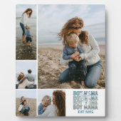 5 Boy Mama Custom Photo Collage Fotoplatte (Vorderseite)