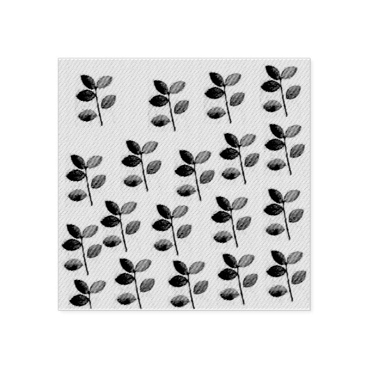 5 Briefmarke aus Leaf Gummistempel (Prägung)