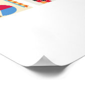 5 Buchstaben Name Board Game Alphabet Poster (Ecke)