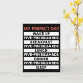 5-Button-Billard-Spieler - mein perfekter 5-Button Karte (Gelbe Blume)