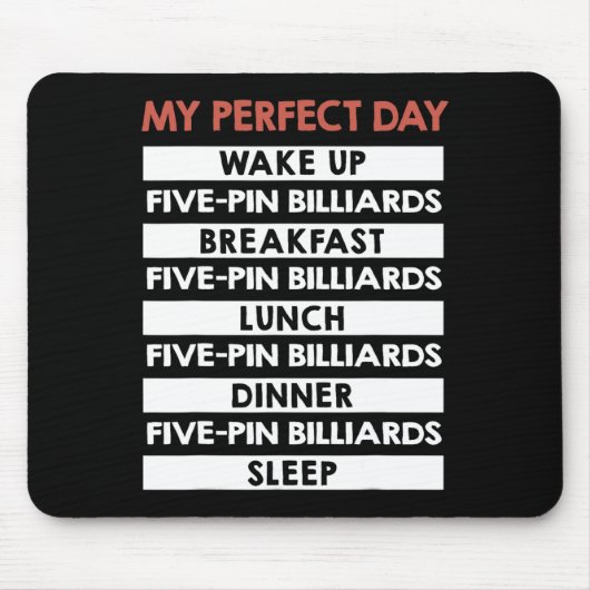 5-Button-Billard-Spieler - mein perfekter 5-Button Mousepad (Vorne)