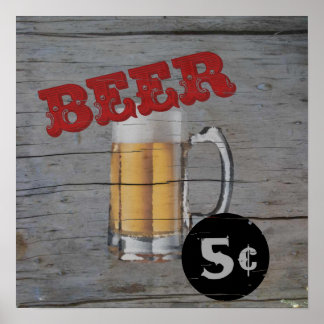 5 Cent Bier Poster