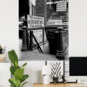 5 CENT BOWERY RESTAURANT POSTER (Heimbüro)