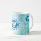 5. Chakra - Throat Chakra Kaffeetasse (VorderseiteRechts)