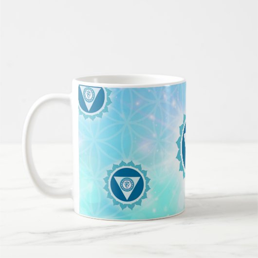 5. Chakra - Throat Chakra Kaffeetasse (Links)