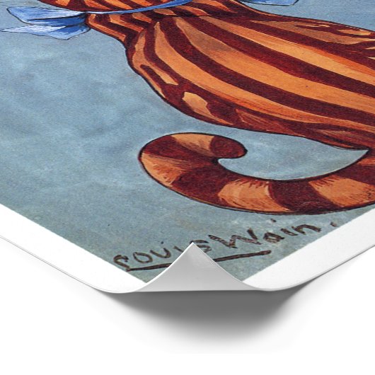 5 Charming Cats Louis Wain Poster (Ecke)