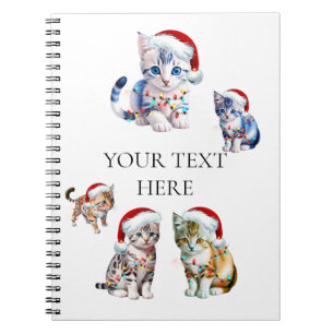 5 Christmas Kitts Notizblock