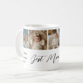 5 Collage Fotos Muttertagskaffee Tasse (Vorderseite Links)