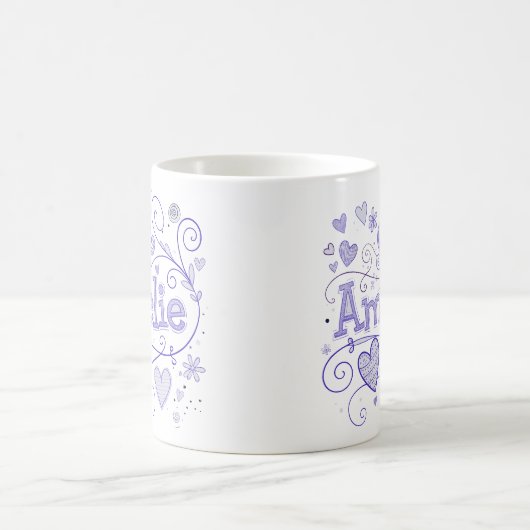 5 Color Amelie 1 - Doodle Kaffeetasse (Mittel)