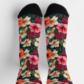 #5 Crews mit Blumenmuster Socken (Oben)