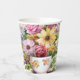 5 Cups Blume Pappbecher