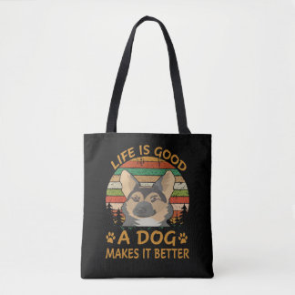 5 Das Leben ist gut, ein Hund macht es besser Tasche