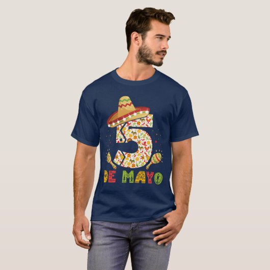 5 De Mayo, Cinco De Mayo, 5. Mai T-Shirt (Vorne ganz)