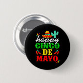 5 De Mayo Cinco De Mayo Viva Mexiko 5 De Mai Button (Vorne & Hinten)
