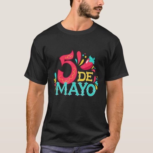 5 De Mayo Holiday Cinco De Mayo Mexican Mexico Som T-Shirt (Vorderseite)