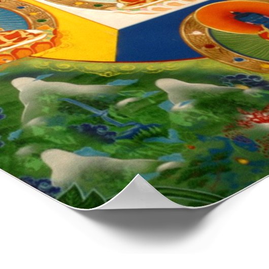 5 Dhyani Buddhas Poster (Ecke)