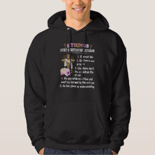 5 Dinge alle Christlich sollten den Glauben Jesus  Hoodie
