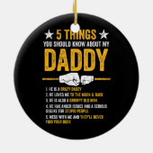 5 Dinge, die du über die meines Vaters wissen soll Keramik Ornament (Hinten)