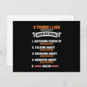 5 Dinge, die ich Geocaching Pastime GPS Navigation Postkarte (Vorne/Hinten)