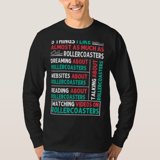 5 Dinge, die ich mag über Roller Untersetzer T-Shirt (Vorderseite)