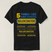 5 Dinge, die ich so gerne wie Roller Untersetzer V T-Shirt (Design vorne)
