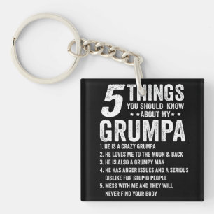 5 Dinge, die Sie über mein Grumpa-Geschenk wissen Schlüsselanhänger