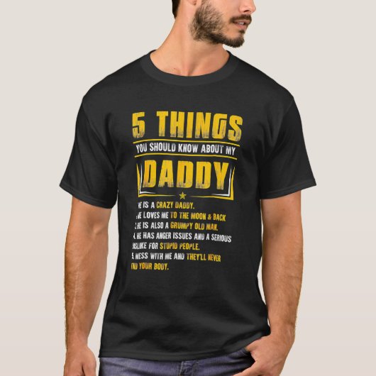 5 Dinge, die Sie über mein Vater D wissen sollten T-Shirt (Vorderseite)