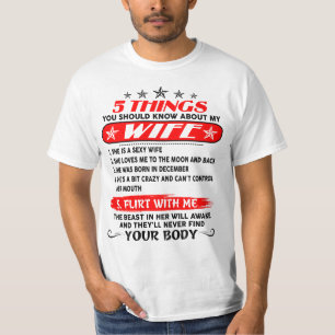 5 DINGE, DIE SIE ÜBER MEINE Ehefrau WISSEN SOLLTEN T-Shirt
