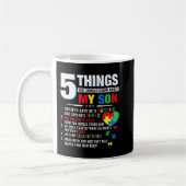 5 Dinge, die Sie über meine Son Autismus Aware wis Kaffeetasse (Links)