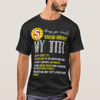 5 Dinge, die Sie über meine Titi Sonnenblume wisse T-Shirt