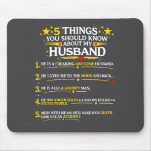 5 Dinge, die Sie über meinen Ehemann wissen sollte Mousepad