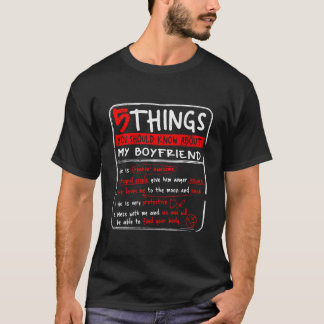 5 Dinge, die Sie über meinen Freund Freund wissen T-Shirt