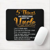 5 Dinge, die Sie über meinen Onkel Funny Chri wiss Mousepad (Mit Mouse)