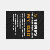 5 Dinge, die Sie über meinen Vater wissen sollten Fleecedecke (Vorderseite (Horizontal))