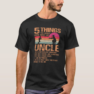5 Dinge über meine Onkel Vater Geschenke von Daug T-Shirt