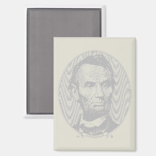 5 Dollar Geld von Präsident Abraham Lincoln Magnet