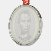 5 Dollar Geld von Präsident Abraham Lincoln Ornament Aus Metall (Links)